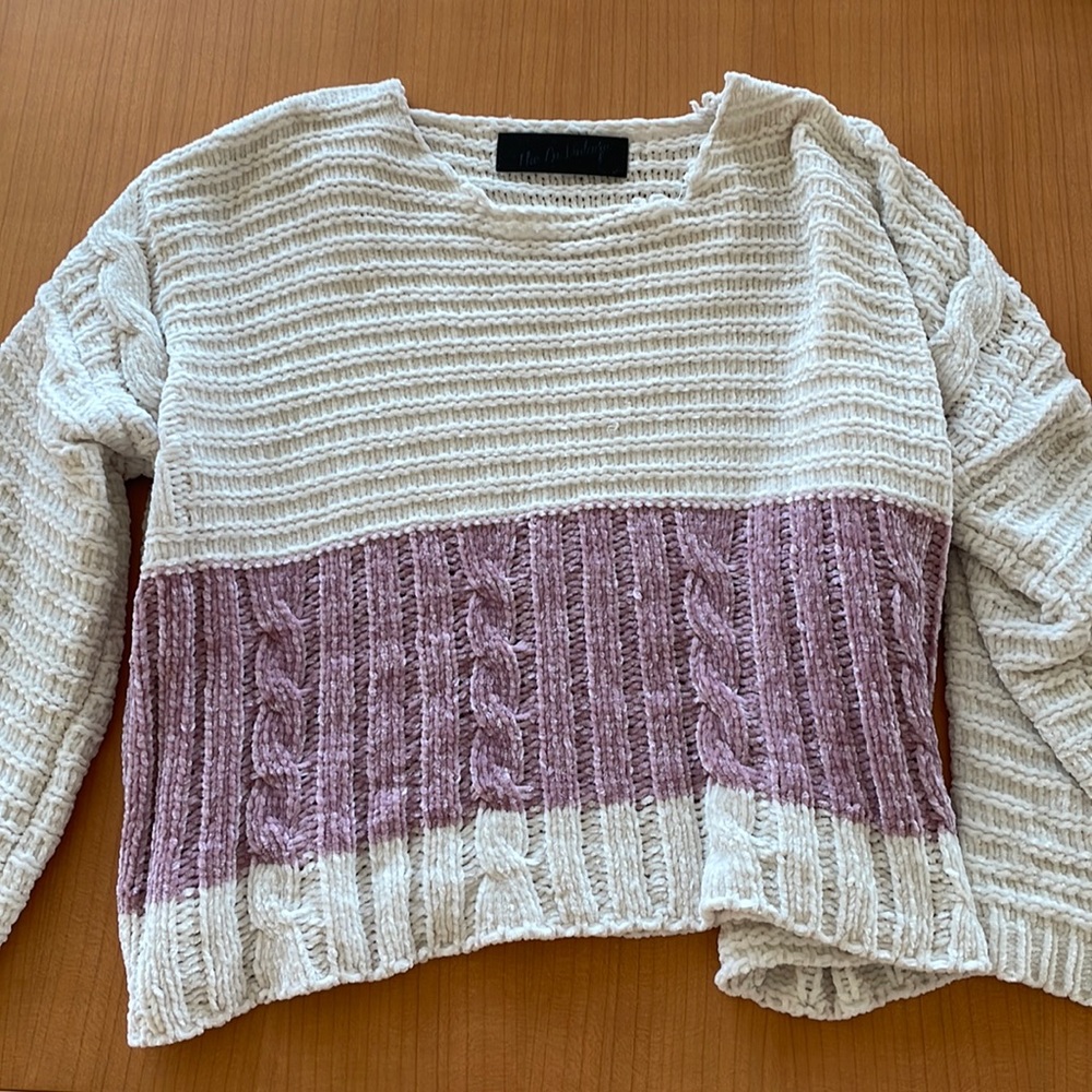 The Nu Vintage cropped a-symmetrical sweater